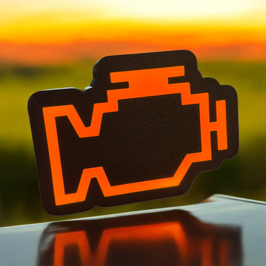 3D Check Engine Light Night Light