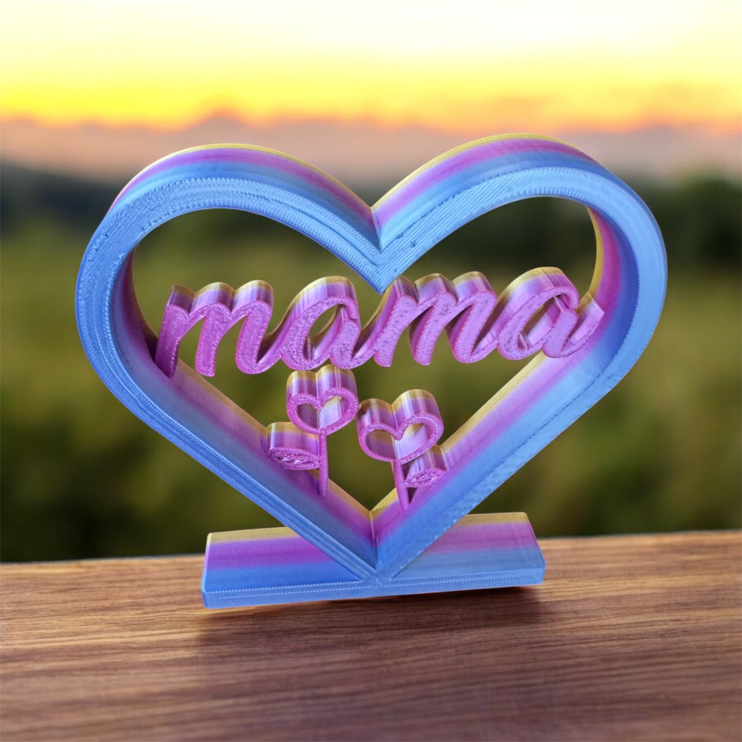 3D Mama Heart Decor