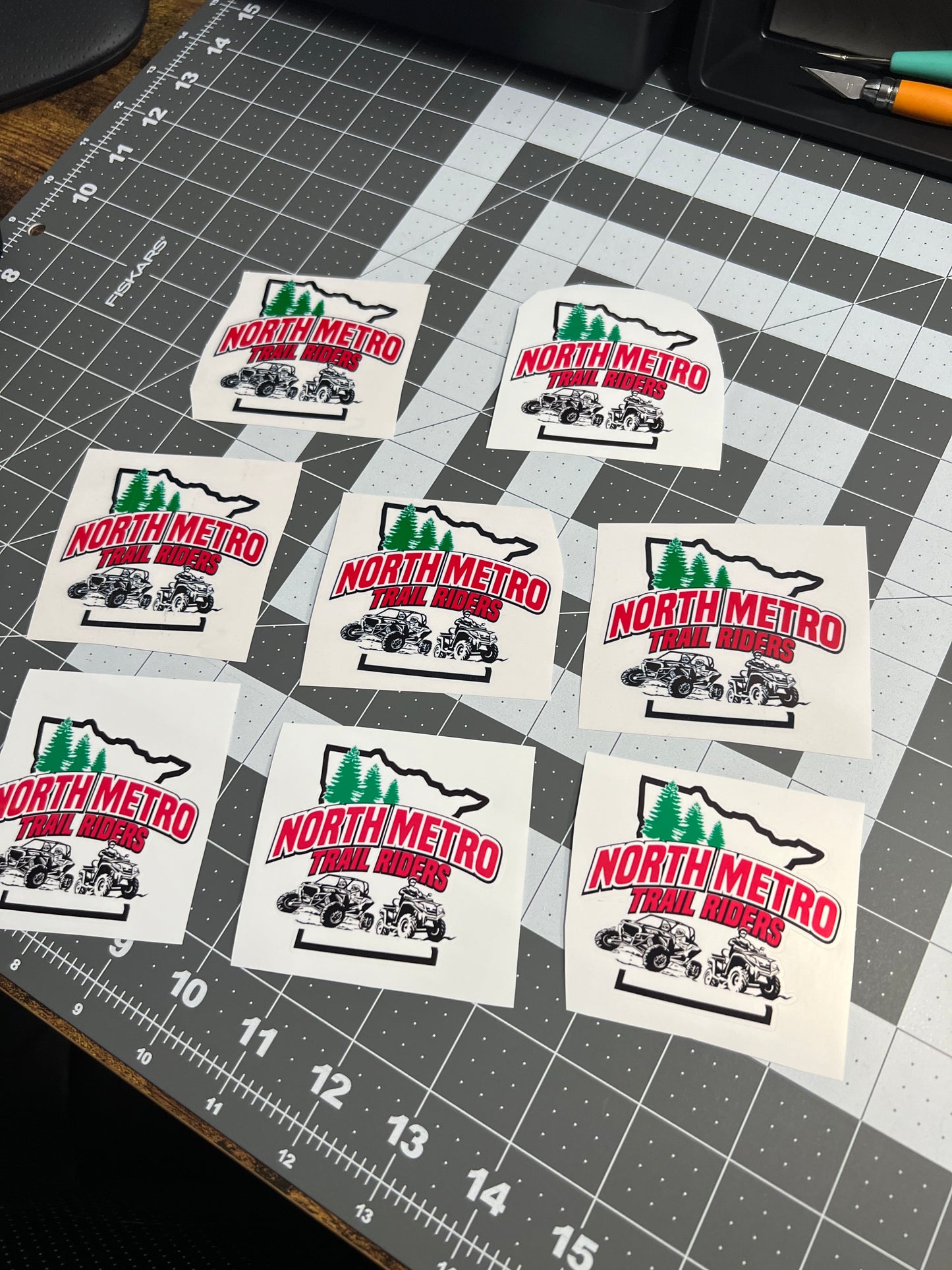 North Metro Trail Riders - White Background 6 Piece