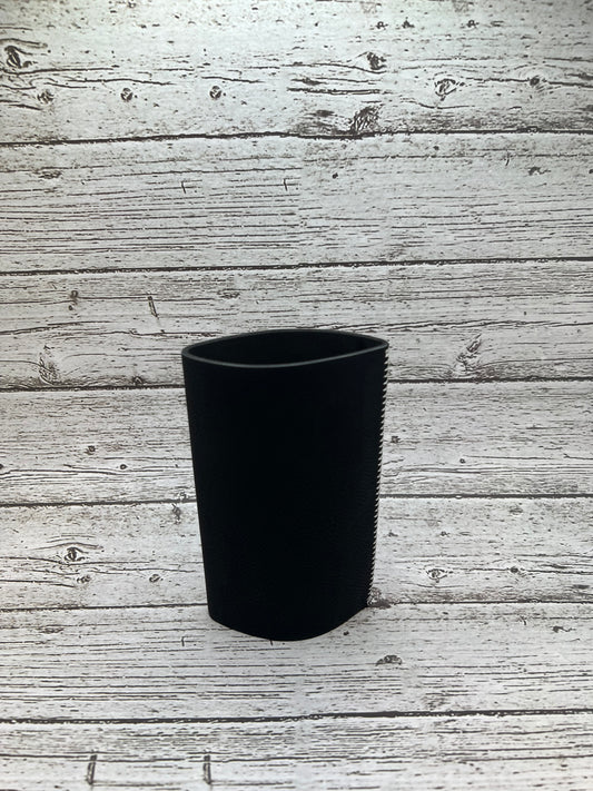 Black Slim Can Koozie / Leatherette Engraveable