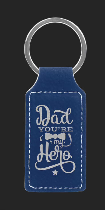 Leatherette Keychain - Laser Engraved