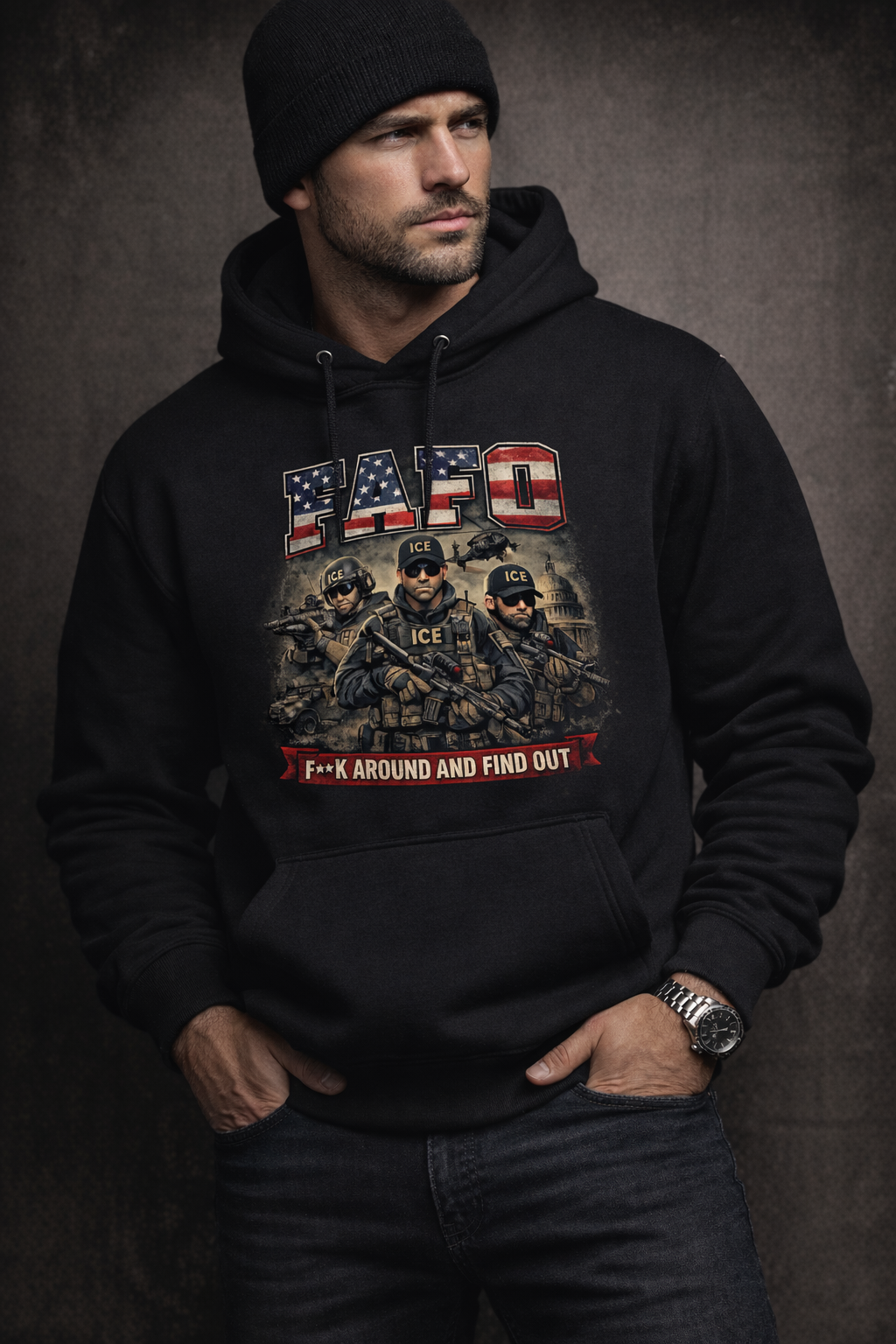 FAFO Ice Hoodie